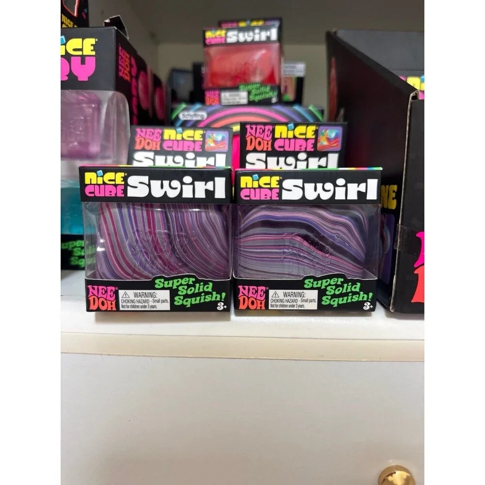 New Needoh Nice Cube Swirl Purple
